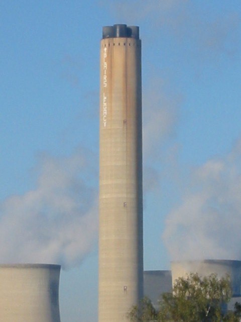 Power station chimney