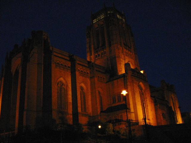Cathedral at night