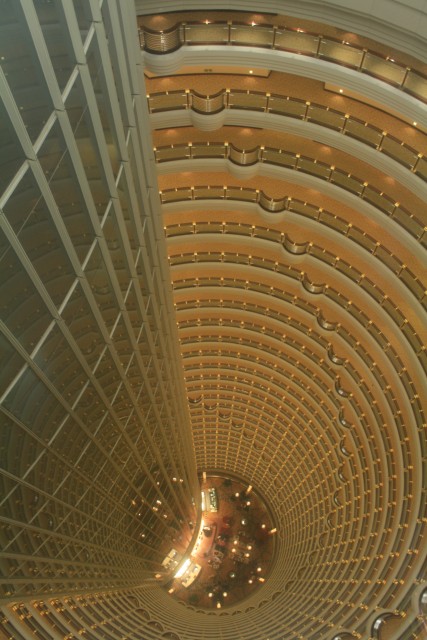 Grand Hyatt atrium - looking down