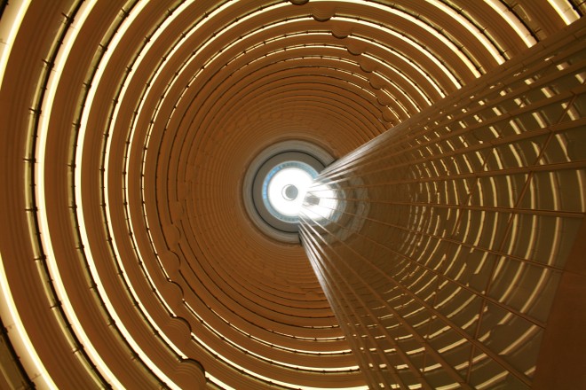 Grand Hyatt atrium - looking up
