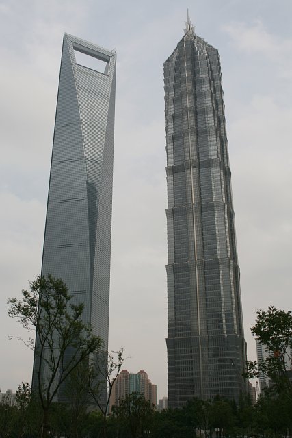 Shanghai's two skyscrapers